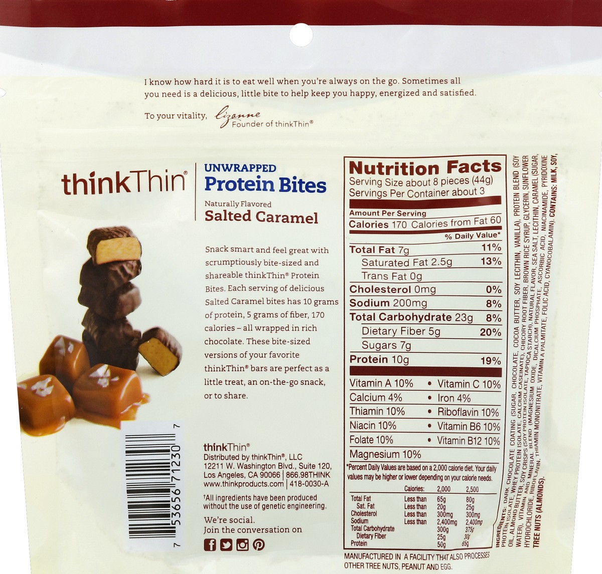 slide 3 of 6, thinkThin Protein Bites 4.5 oz, 4.5 oz