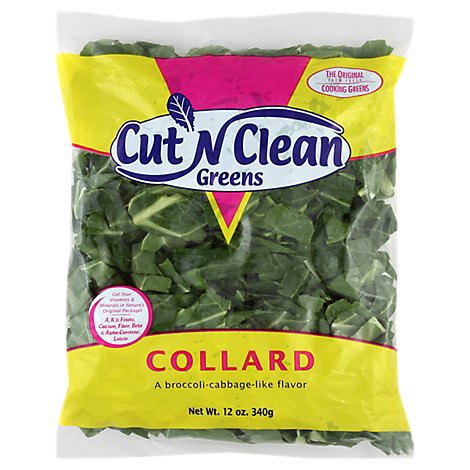 slide 1 of 1, Cut 'N Clean Greens Collard Greens Prepacked, 12 oz