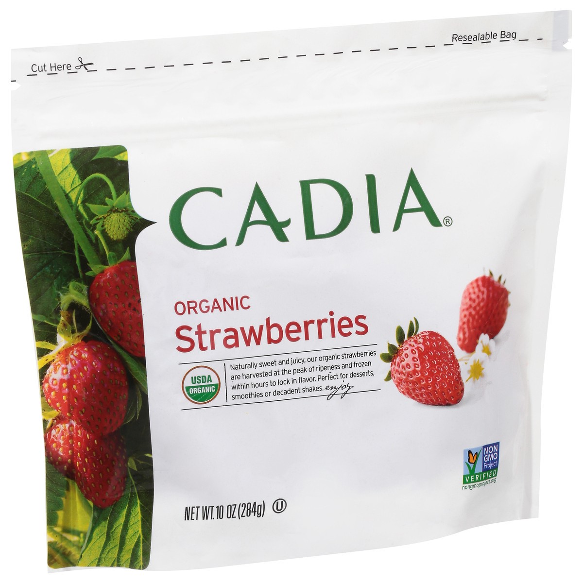 slide 2 of 9, Cadia Fruit Strawberries, 10 oz