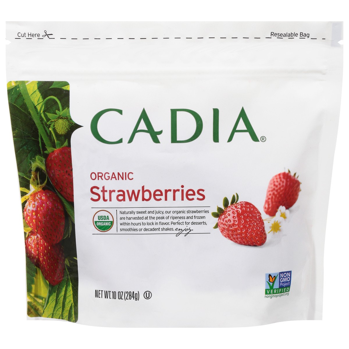 slide 1 of 9, Cadia Fruit Strawberries, 10 oz