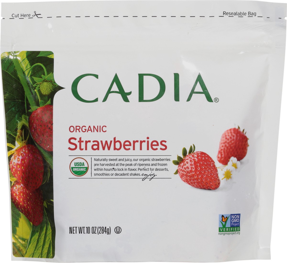slide 6 of 9, Cadia Fruit Strawberries, 10 oz