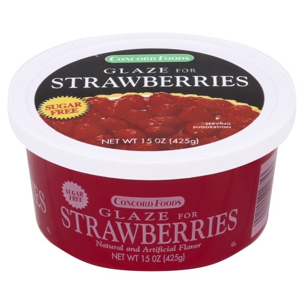 slide 1 of 1, Concord Foods Sugar Free Glaze For Strawberries, 15 oz