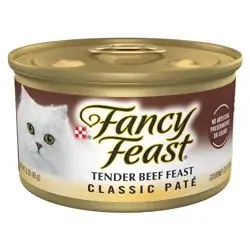 Fancy Feast Purina Fancy Feast Tender Beef Feast Classic Grain Free Wet Cat Food Pate