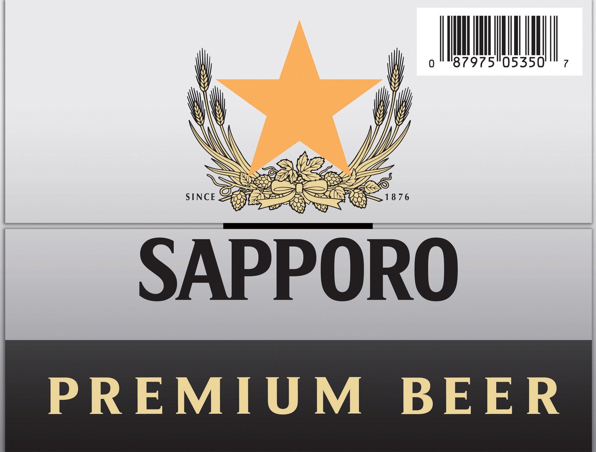 slide 4 of 9, Sapporo Premium Beer 12pk 12oz Bottles, 12 ct; 12 fl oz