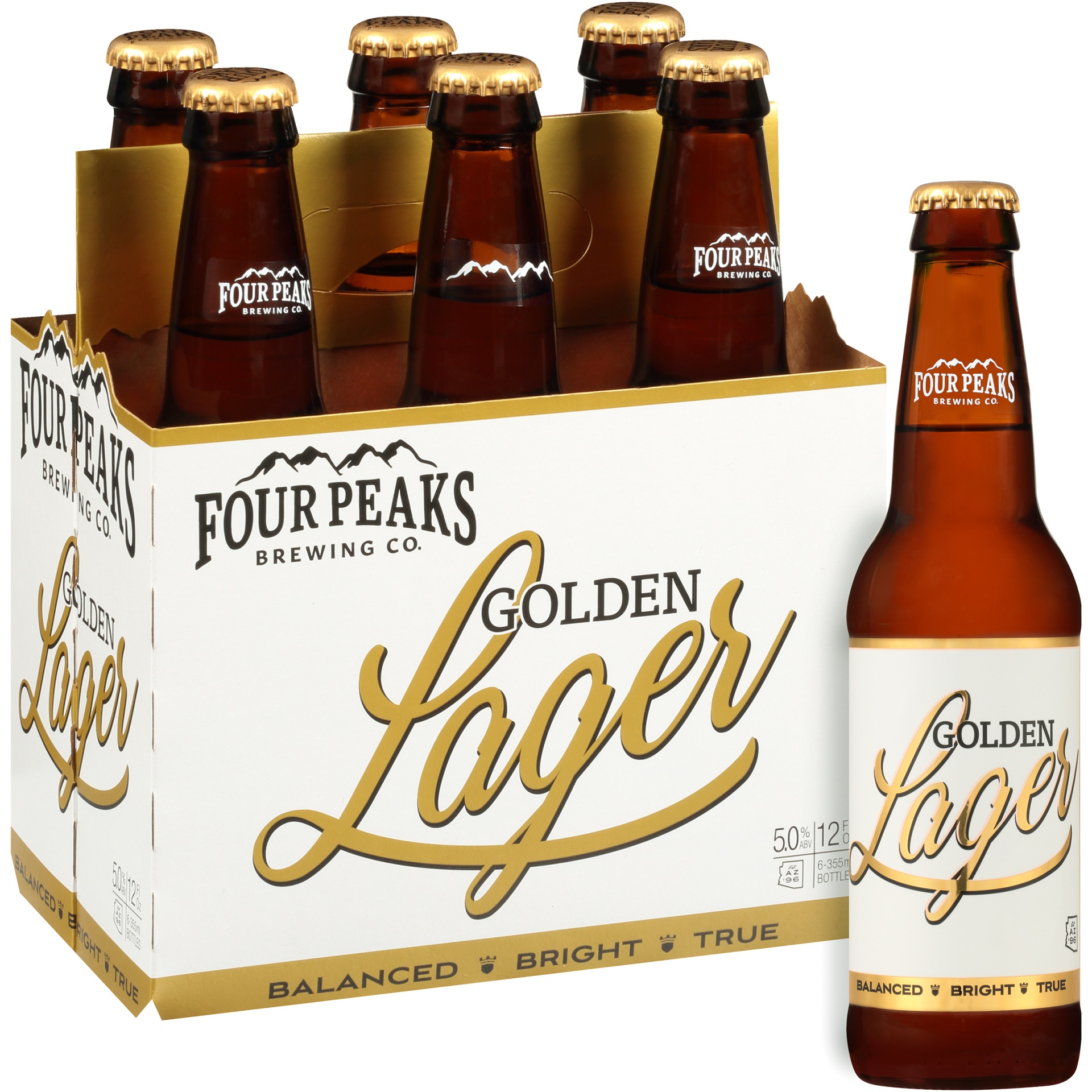 slide 1 of 1, Four Peaks Brewing Co. Golden Lager, 5% ABV, 6 ct; 12 oz