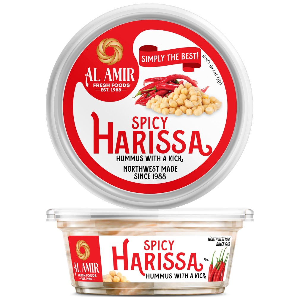 slide 1 of 1, Al Amir Spicy Harissa Hummus - 8 oz, 8 oz