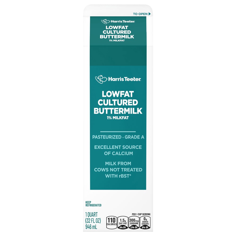 slide 1 of 4, Harris Teeter Buttermilk, 1 qt