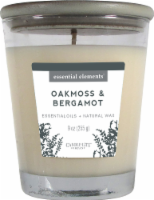 slide 1 of 1, Candle-Lite Essential Elements Oakmoss And Bergamot Candle - White, 9 oz