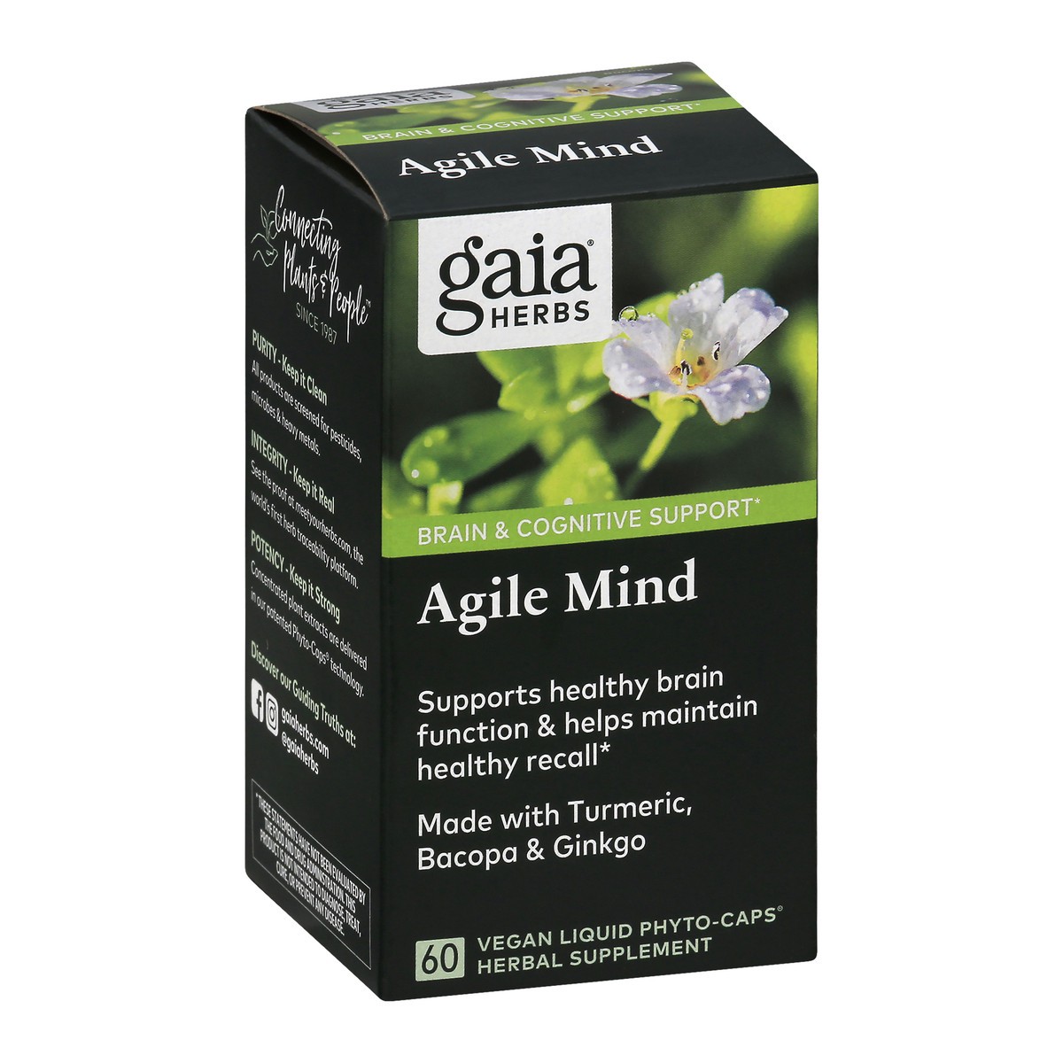 slide 6 of 13, Gaia Herbs Gaia Agile Mind Herbal Supplement, 60 ct
