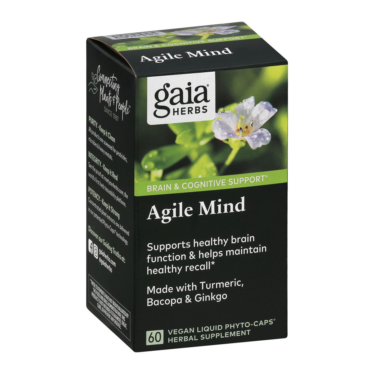slide 9 of 13, Gaia Herbs Gaia Agile Mind Herbal Supplement, 60 ct