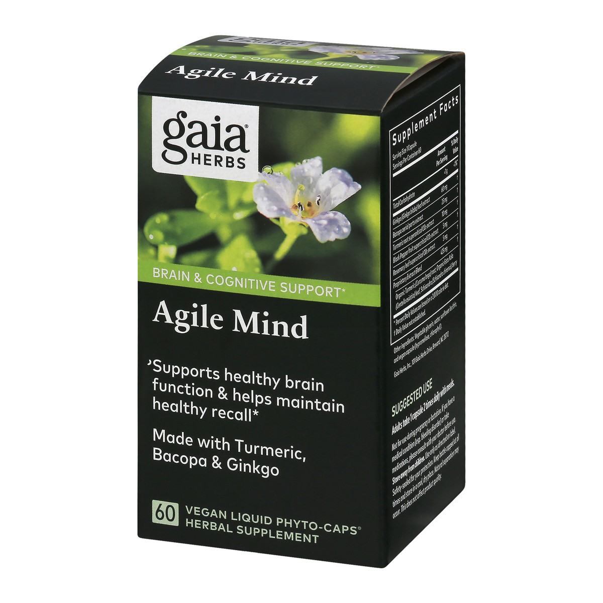 slide 10 of 13, Gaia Herbs Gaia Agile Mind Herbal Supplement, 60 ct