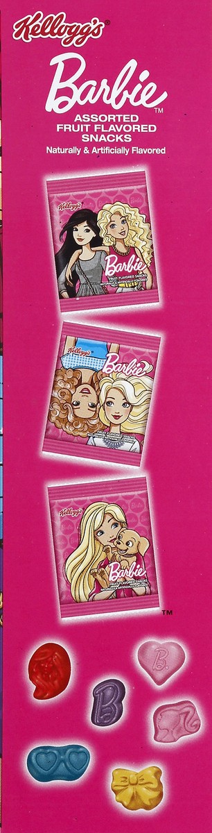 slide 3 of 6, Kellogg's Barbie Assorted Fruit Flavored Snacks, 17.6 oz