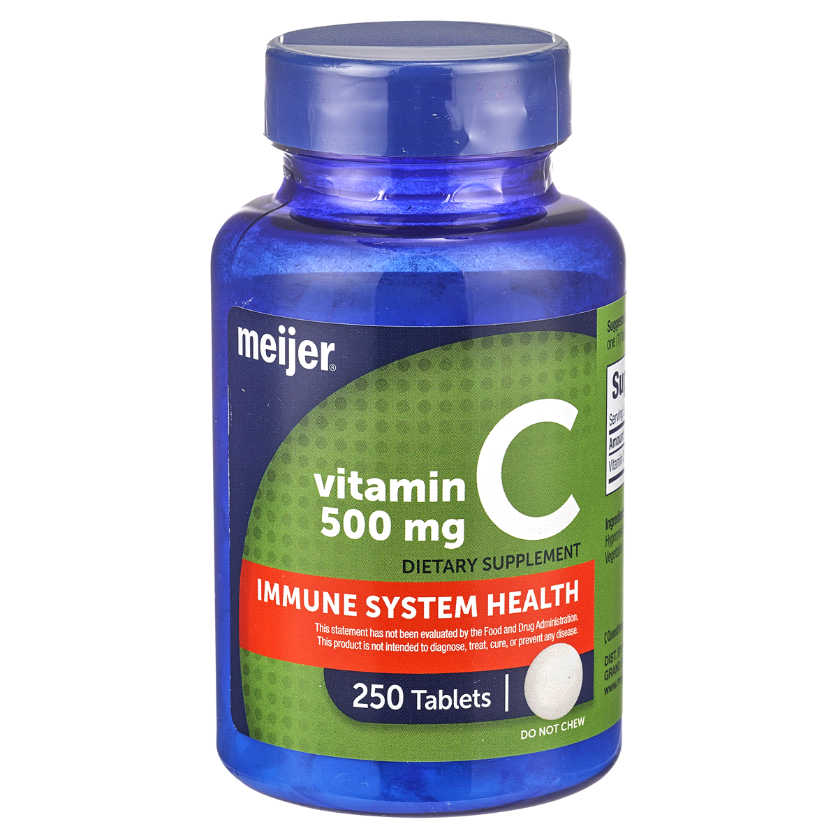 slide 1 of 1, Meijer Vitamin C 500mg Tablet, 250 ct