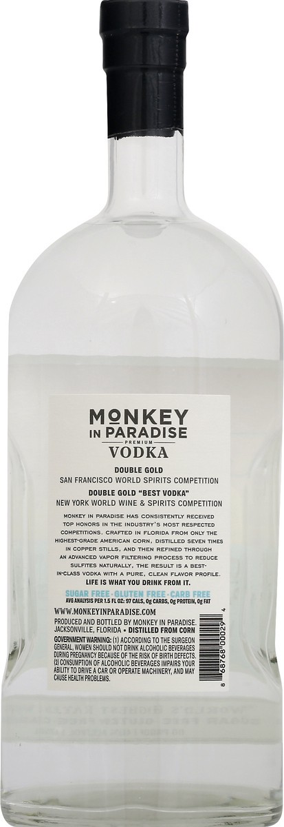 slide 4 of 10, Monkey In Paradise Premium Vodka 1.75 lt, 1.75 liter