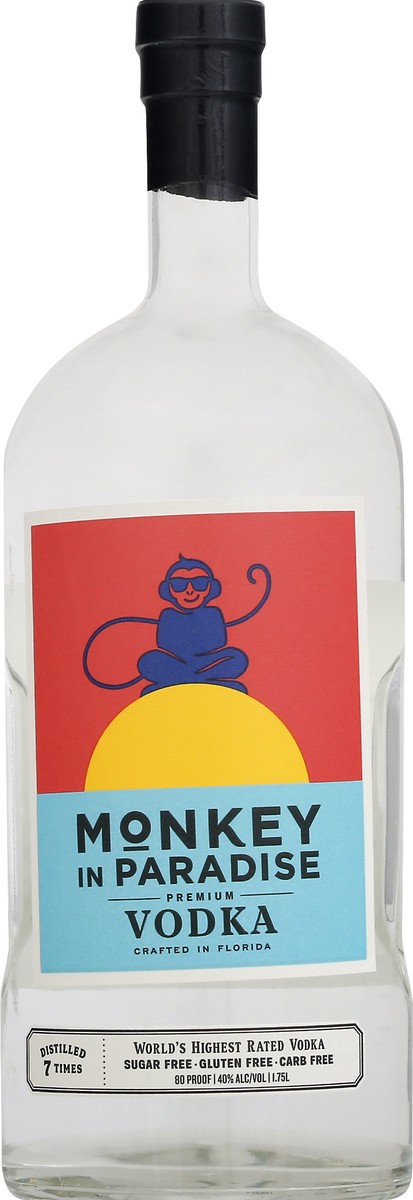 slide 5 of 10, Monkey In Paradise Premium Vodka 1.75 lt, 1.75 liter