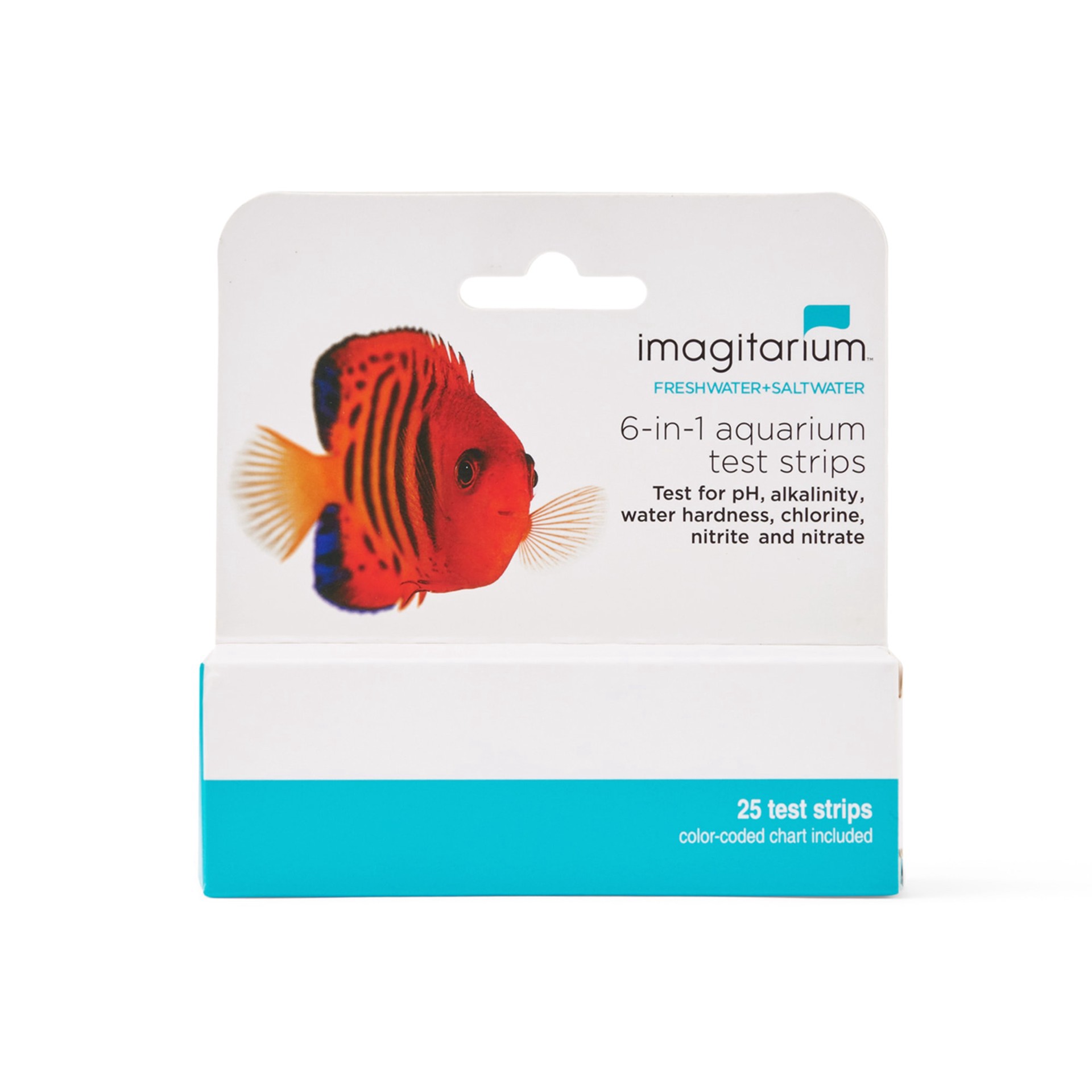 slide 1 of 1, Imagitarium 6-IN-1 Aquarium Test Strips, Medium, 25 Count, MED