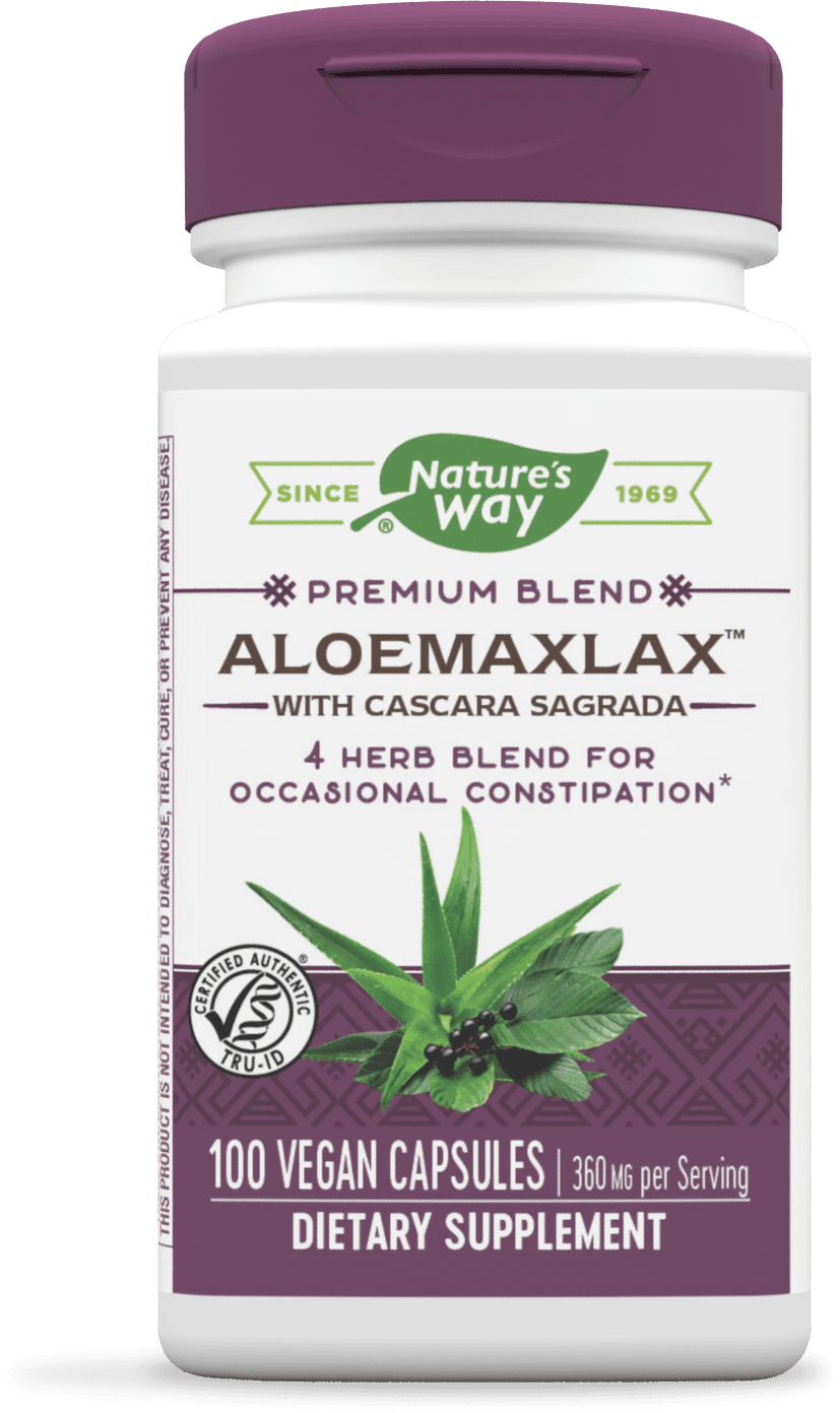 slide 1 of 2, Nature's Way AloeMaxLax, Cascara Sagrada for Occasional Constipation*, 360 mg per serving, 100 Count, 100 ct