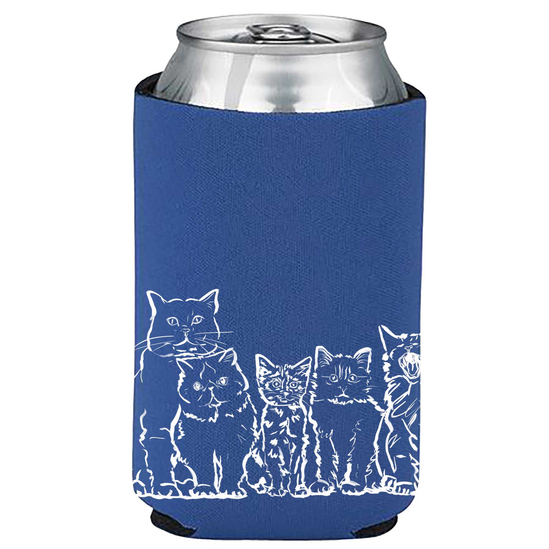 slide 1 of 1, Zanden Cat Club Navy Koozie, 1 ct