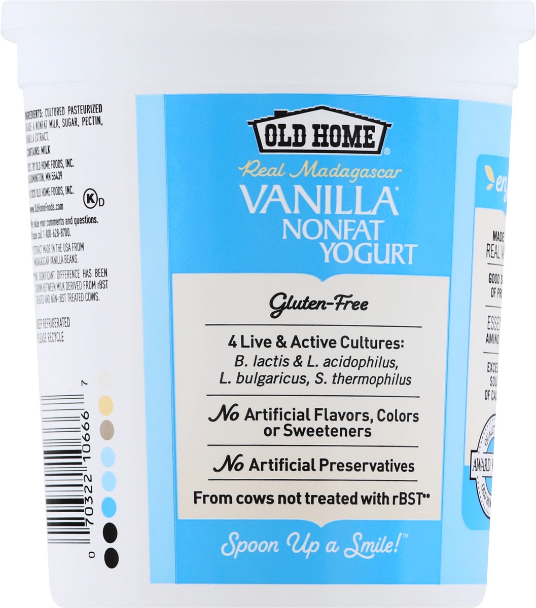 slide 10 of 13, Old Home Vanilla Non Fat Yogurt, 32 oz