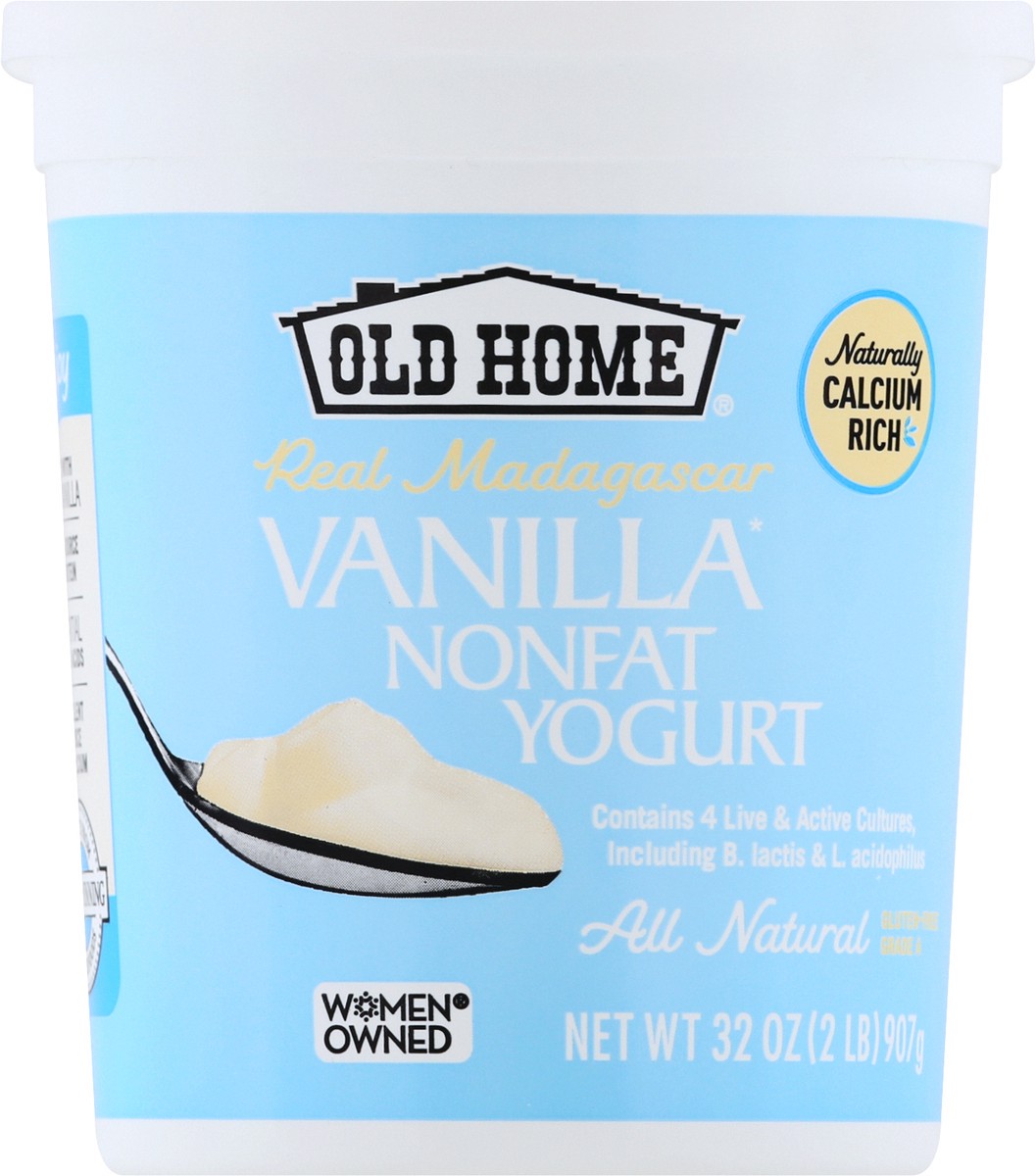 slide 6 of 13, Old Home Vanilla Non Fat Yogurt, 32 oz