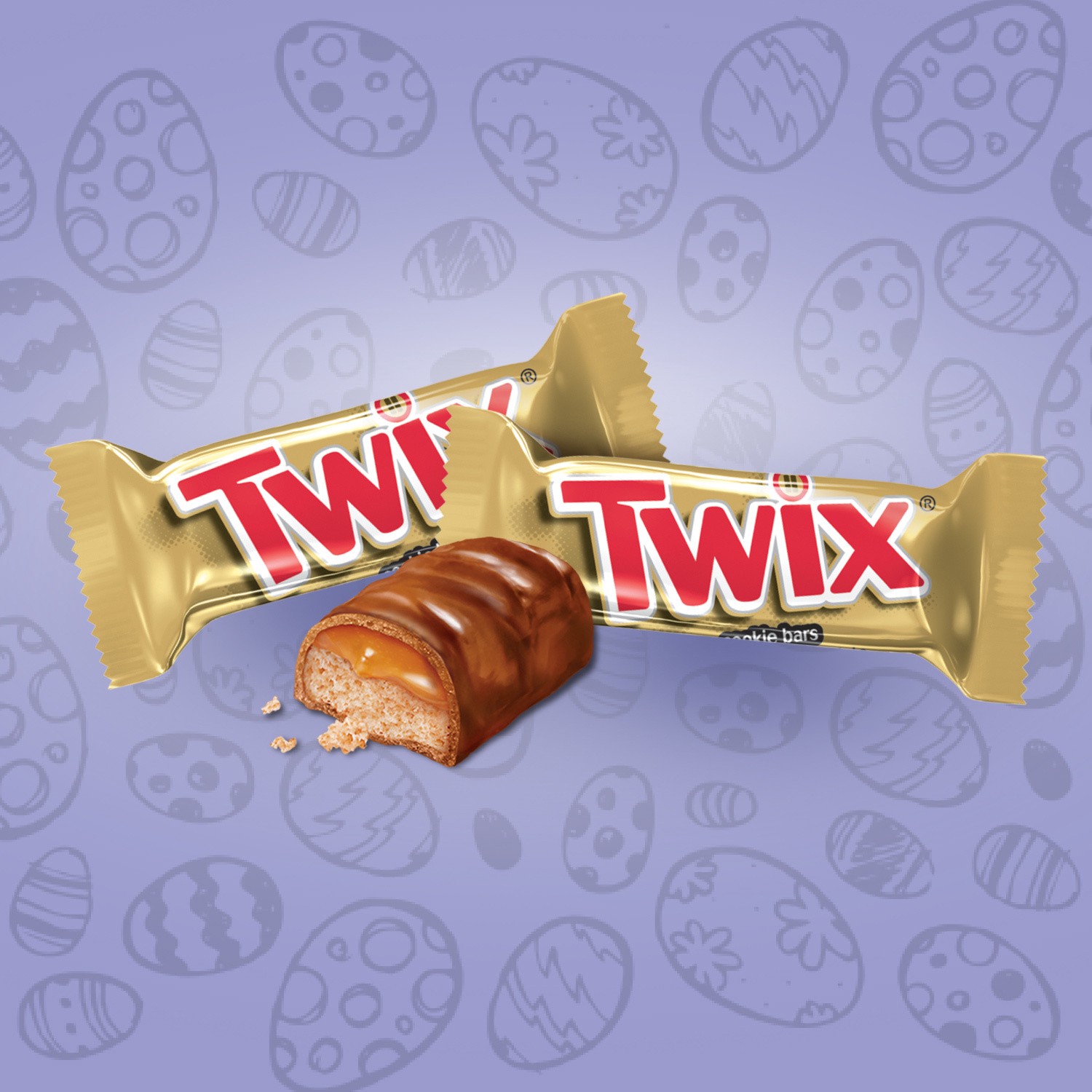 slide 2 of 3, TWIX Minis Size Easter Cane, 2.12-Ounce Cane, 2.12 oz