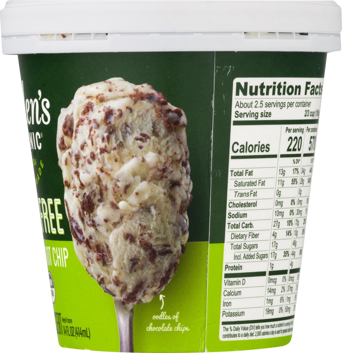 slide 3 of 11, Alden's Organic Dairy Free Freckled Mint Chip, 14 oz