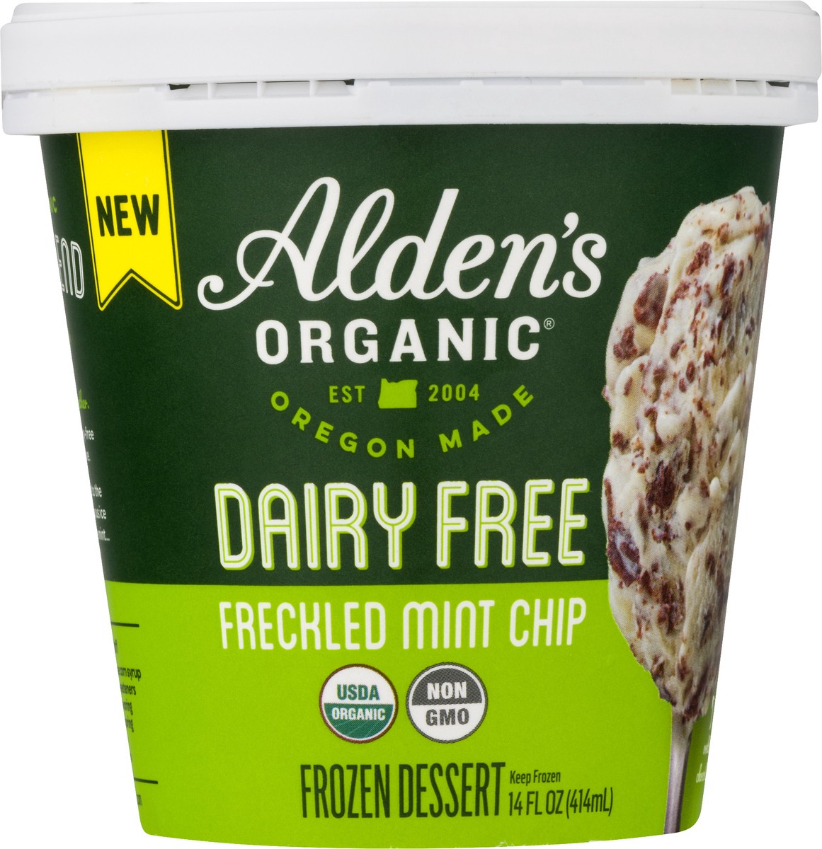 slide 5 of 11, Alden's Organic Dairy Free Freckled Mint Chip, 14 oz