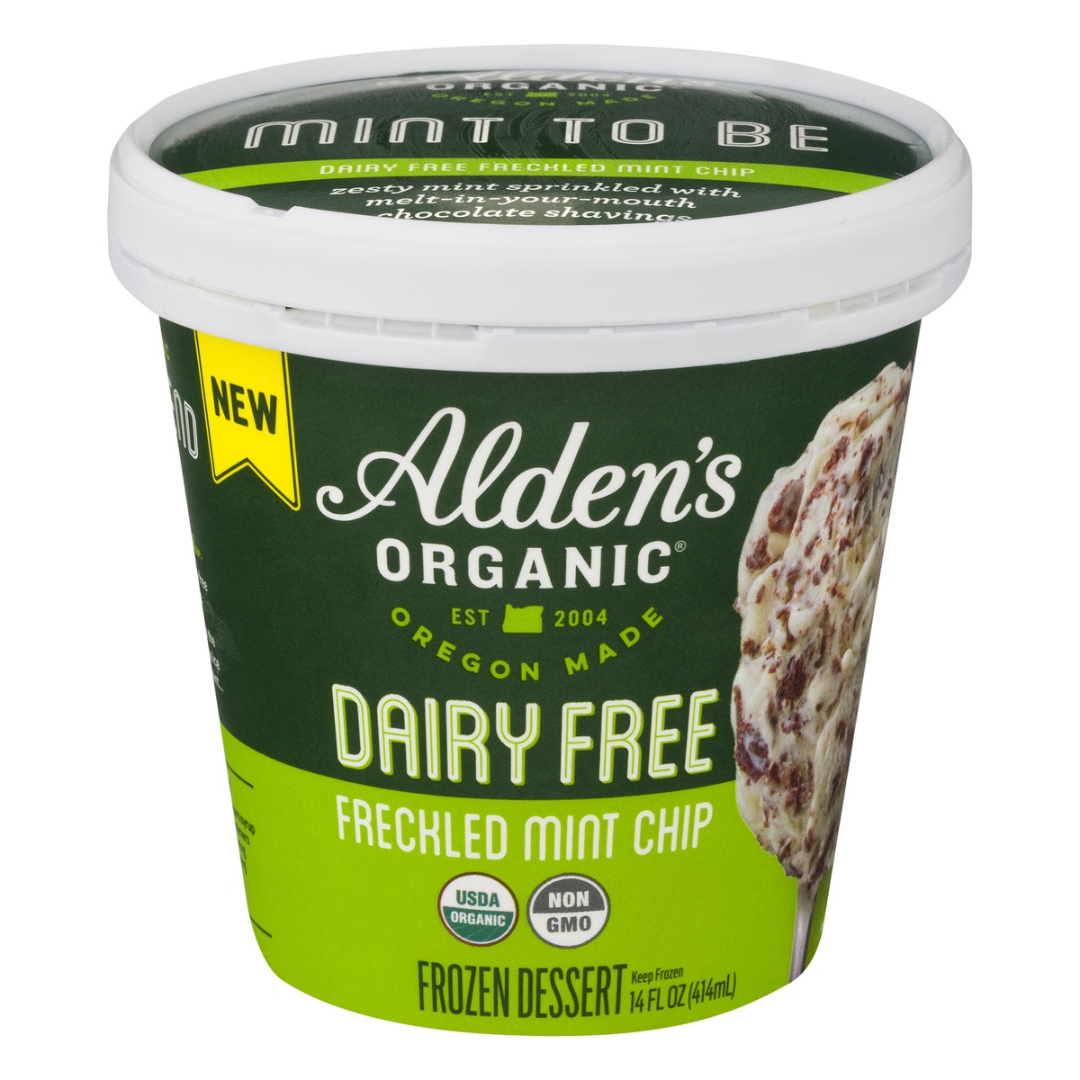 slide 10 of 10, Alden's Organic Ice Cream Mint Chip, 14 oz
