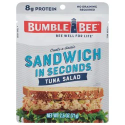 Bumble Bee Tuna Salad Sandwich in Seconds, 2.5 oz Pouch