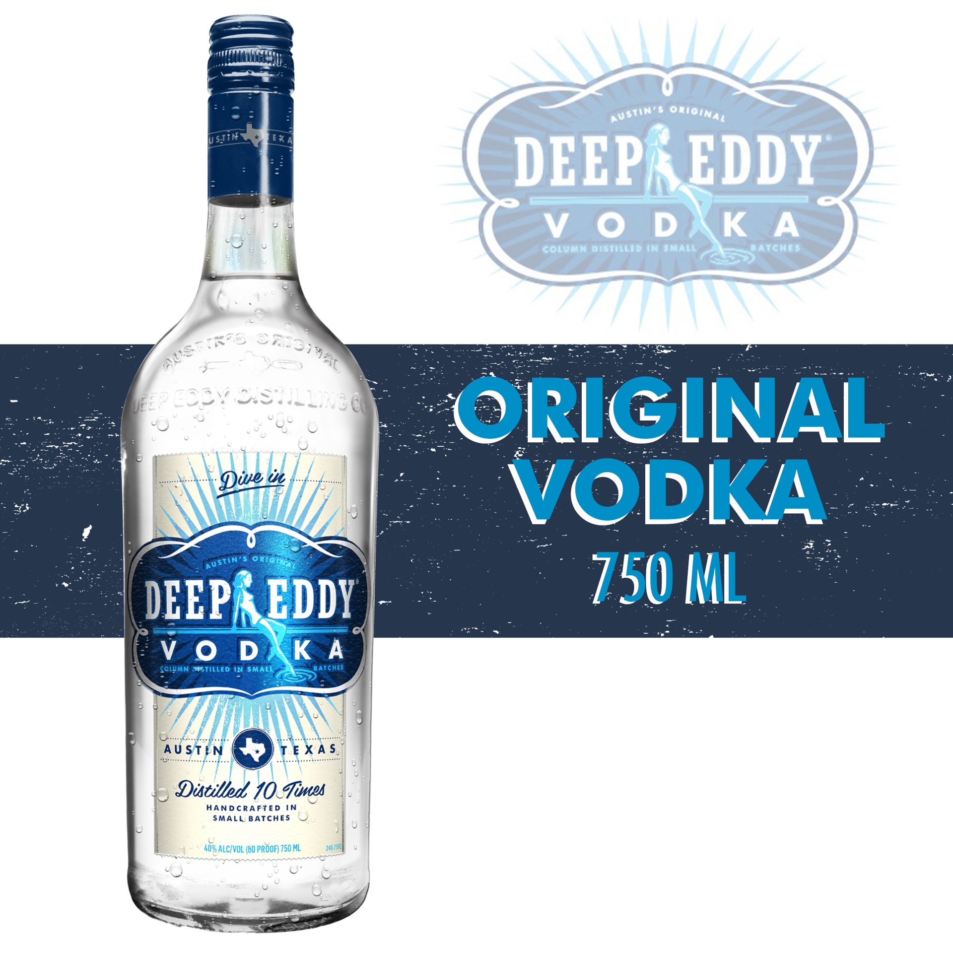 slide 3 of 3, Deep Eddy Original Vodka, 750 ml