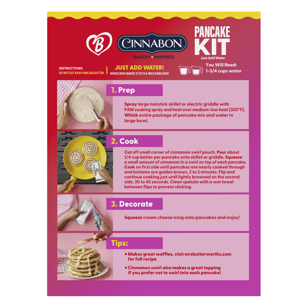 slide 10 of 29, Mrs. Butterworth's Cinnabon Pancake Kit 16 oz, 16 oz