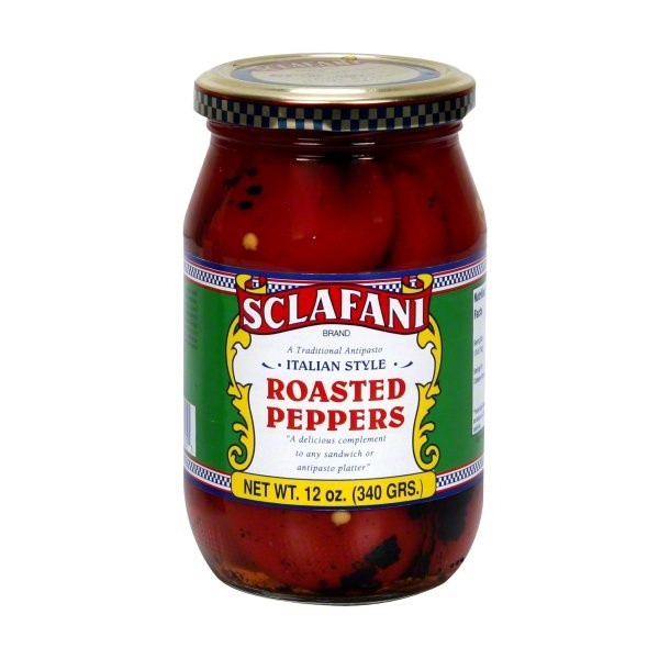 slide 1 of 1, Sclafani Italian Style Roasted Peppers, 12 fl oz