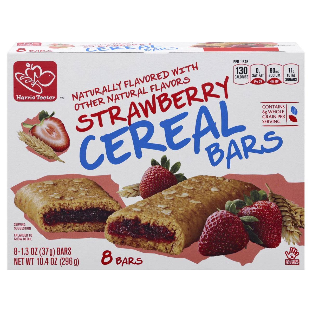 slide 1 of 10, Harris Teeter Strawberry Cereal Bars, 10.4 oz