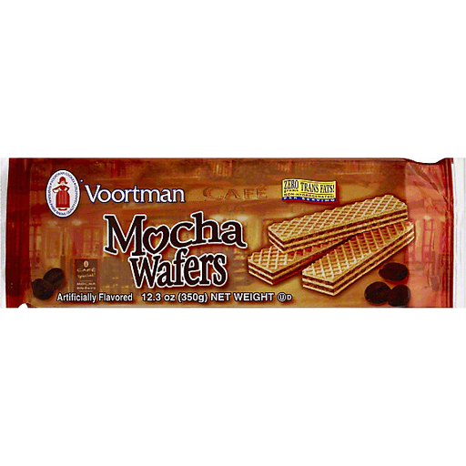 slide 1 of 1, Voortman Bakery Mocha Sugar Wafers, 12.3 oz