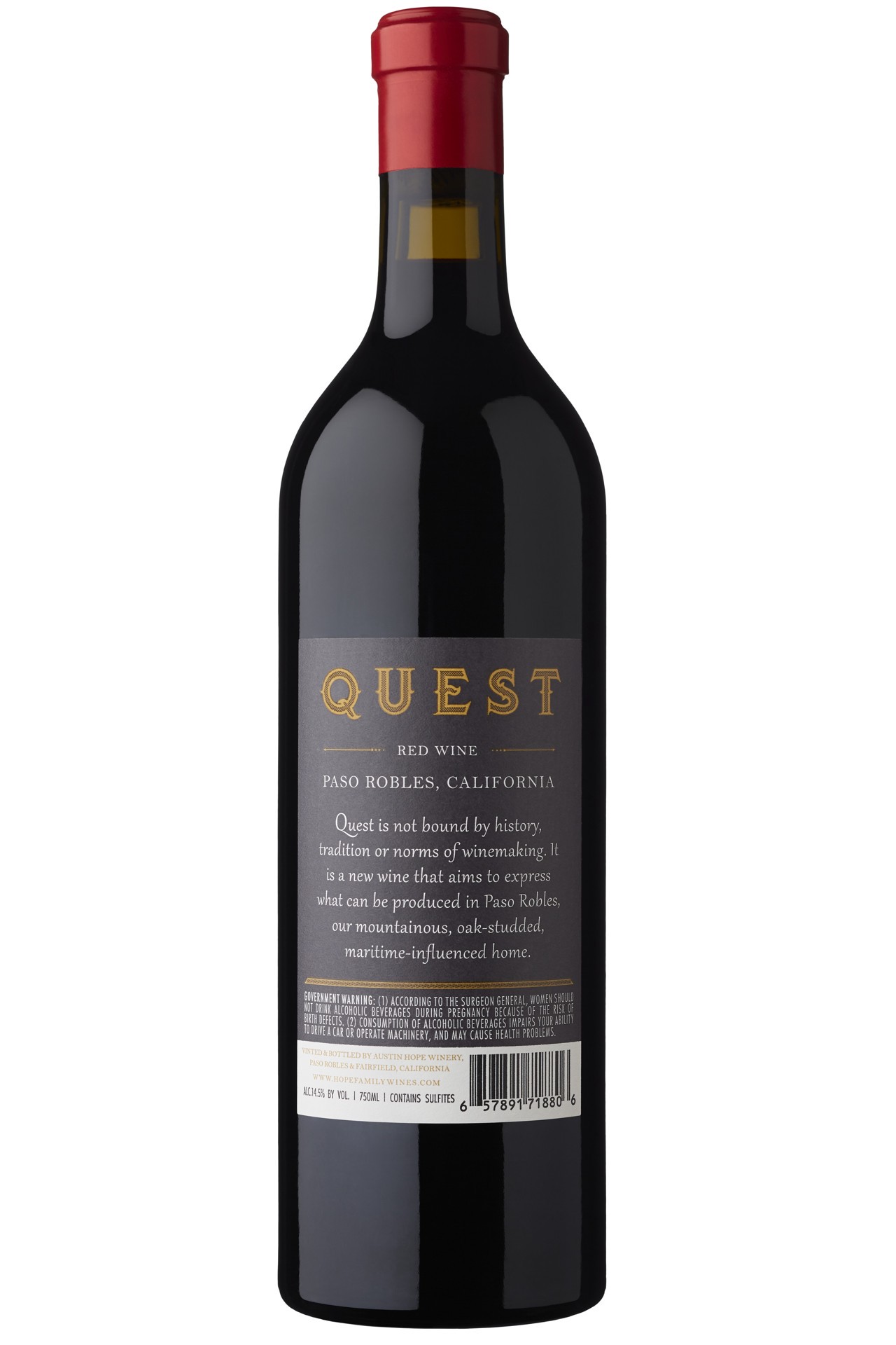 slide 3 of 5, Quest Paso Robles Cabernet Franc 750 ml, 750 ml