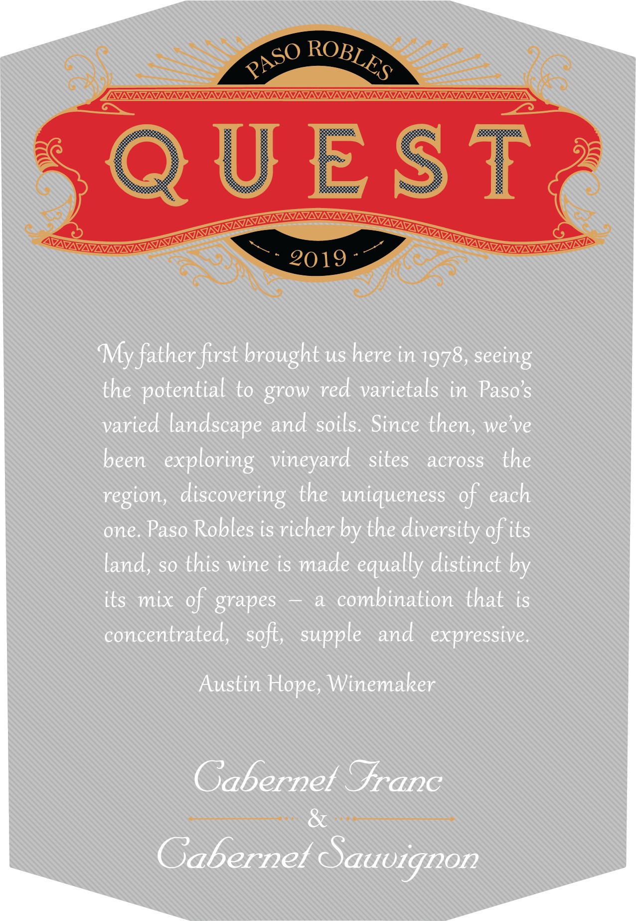 slide 2 of 5, Quest Paso Robles Cabernet Franc 750 ml, 750 ml