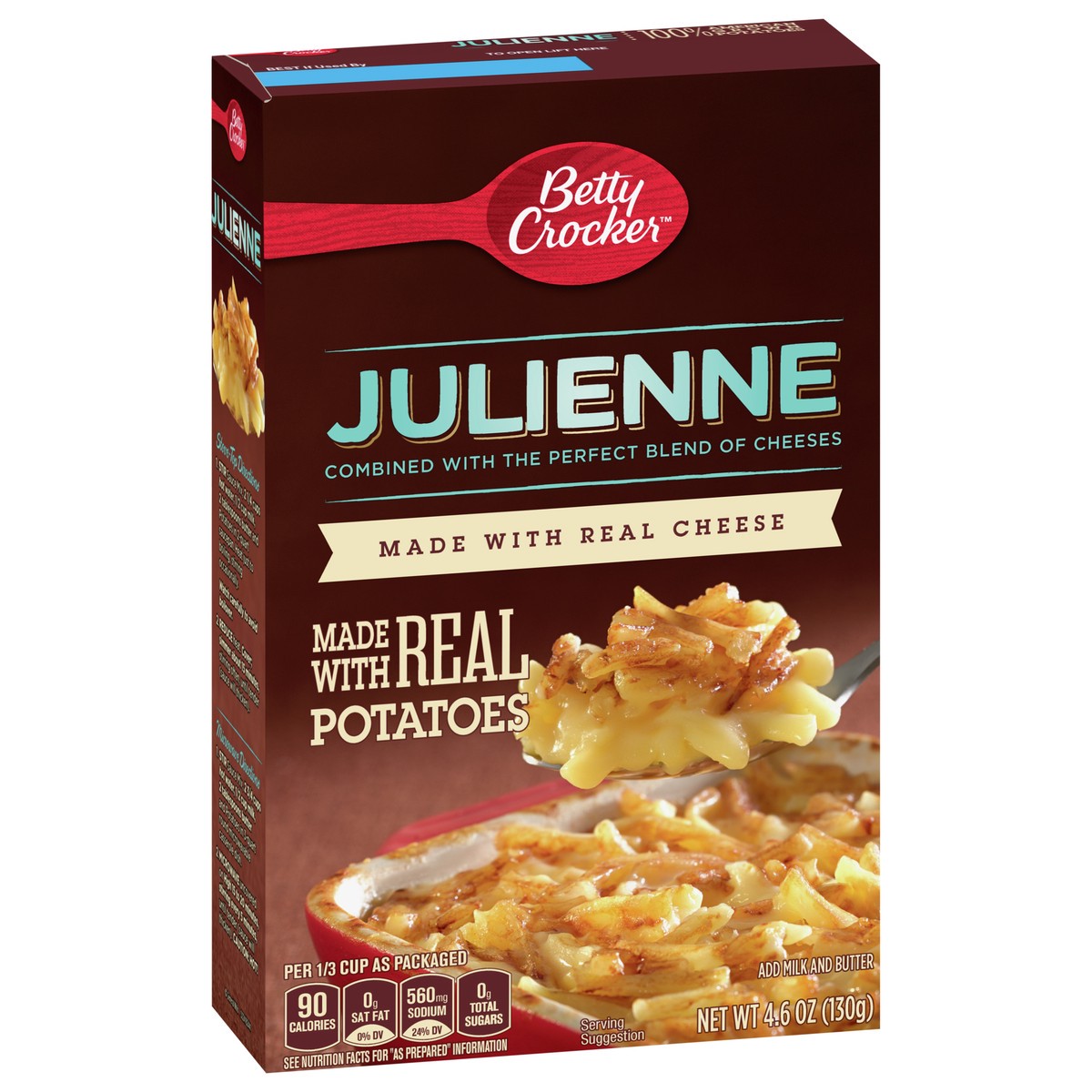 slide 4 of 9, Betty Crocker Julienne Potatoes, Made with Real Cheese, 4.6 oz., 4.6 oz