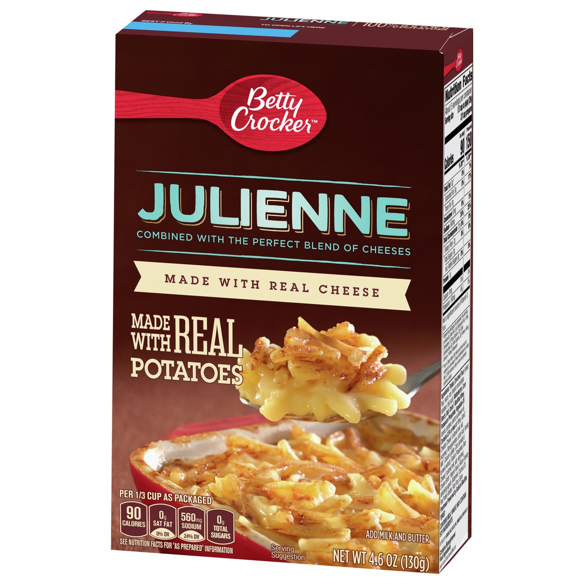 slide 5 of 9, Betty Crocker Julienne Potatoes, Made with Real Cheese, 4.6 oz., 4.6 oz