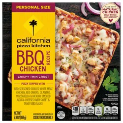 California Pizza Kitchen BBQ Chicken Personal Size Frozen Pizza with Crispy Thin Crust