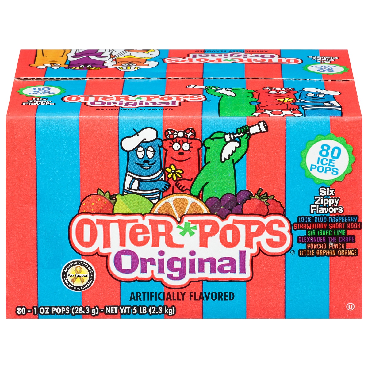 slide 1 of 9, Otter Pops Original Ice Pops 80 - 1 oz Pops, 