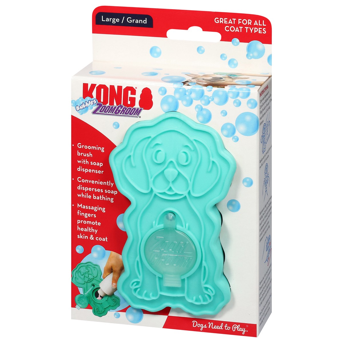 slide 6 of 10, Kong Zoomgroom Bubble Lrg, 1 ct