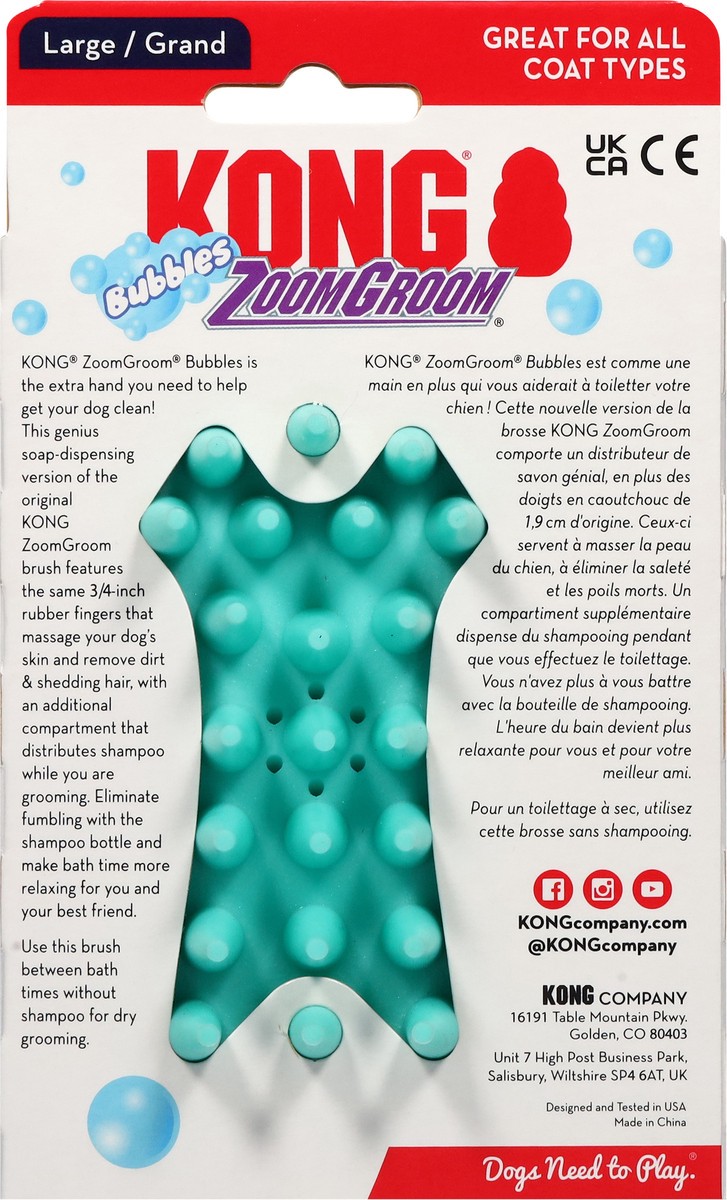 slide 8 of 10, Kong Zoomgroom Bubble Lrg, 1 ct