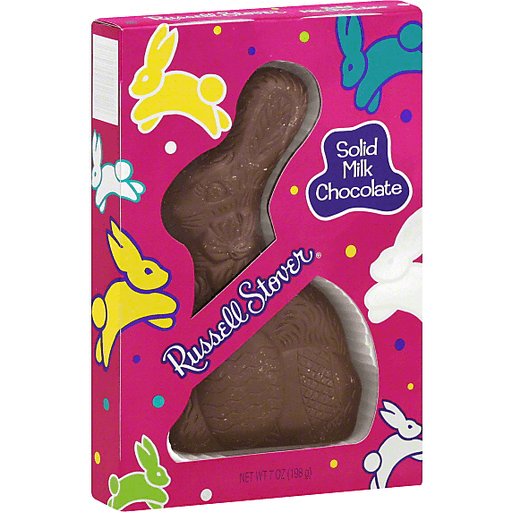 slide 2 of 3, Russell Stover Easter Milk Chocolate Rabbit, 7 oz