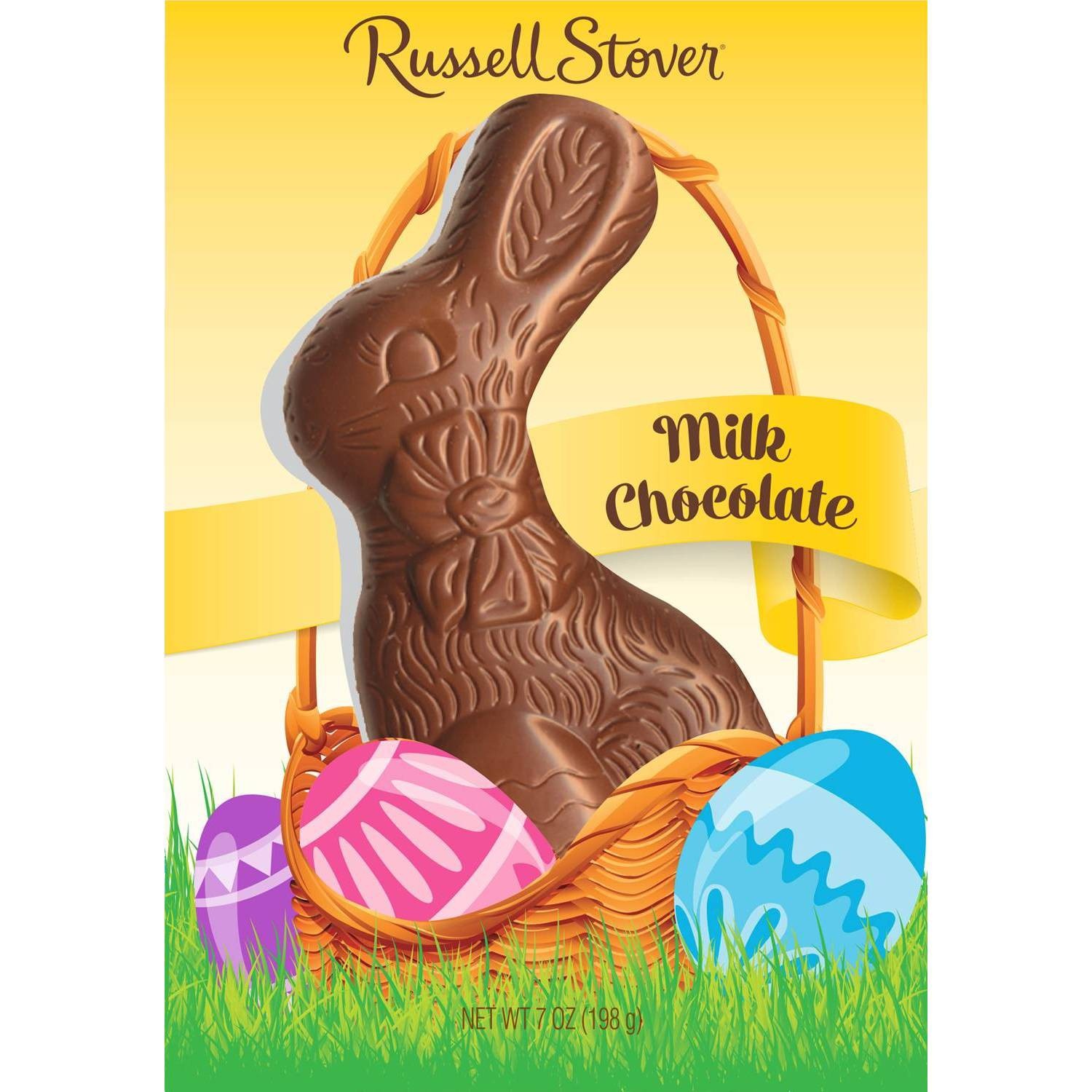 slide 1 of 3, Russell Stover Easter Milk Chocolate Rabbit, 7 oz