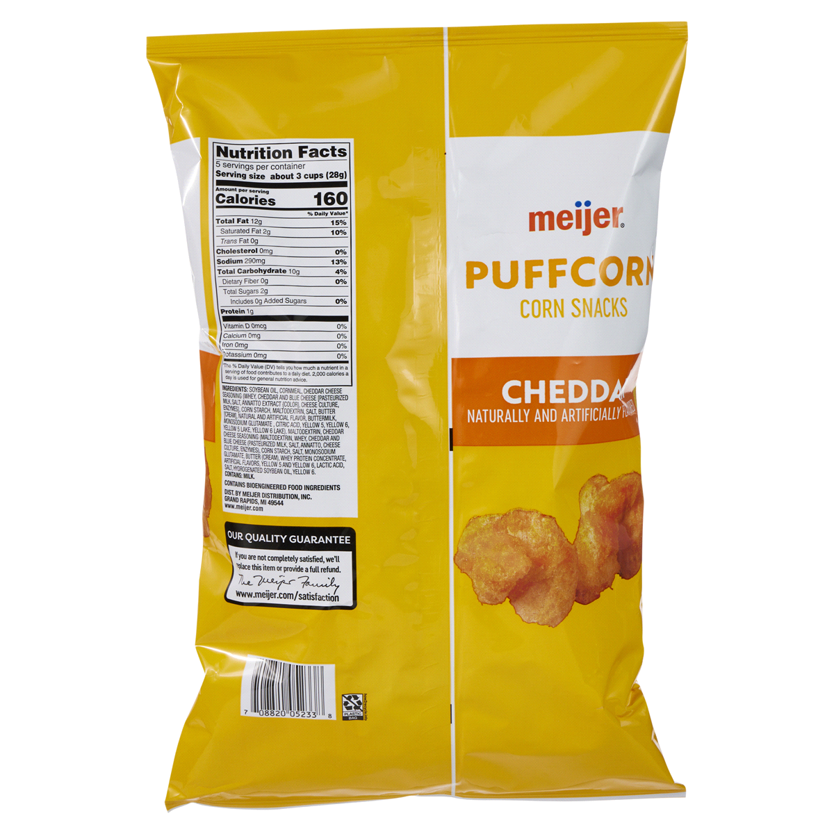 slide 5 of 9, Meijer Cheddar Cheese Puffcorn, 5 oz
