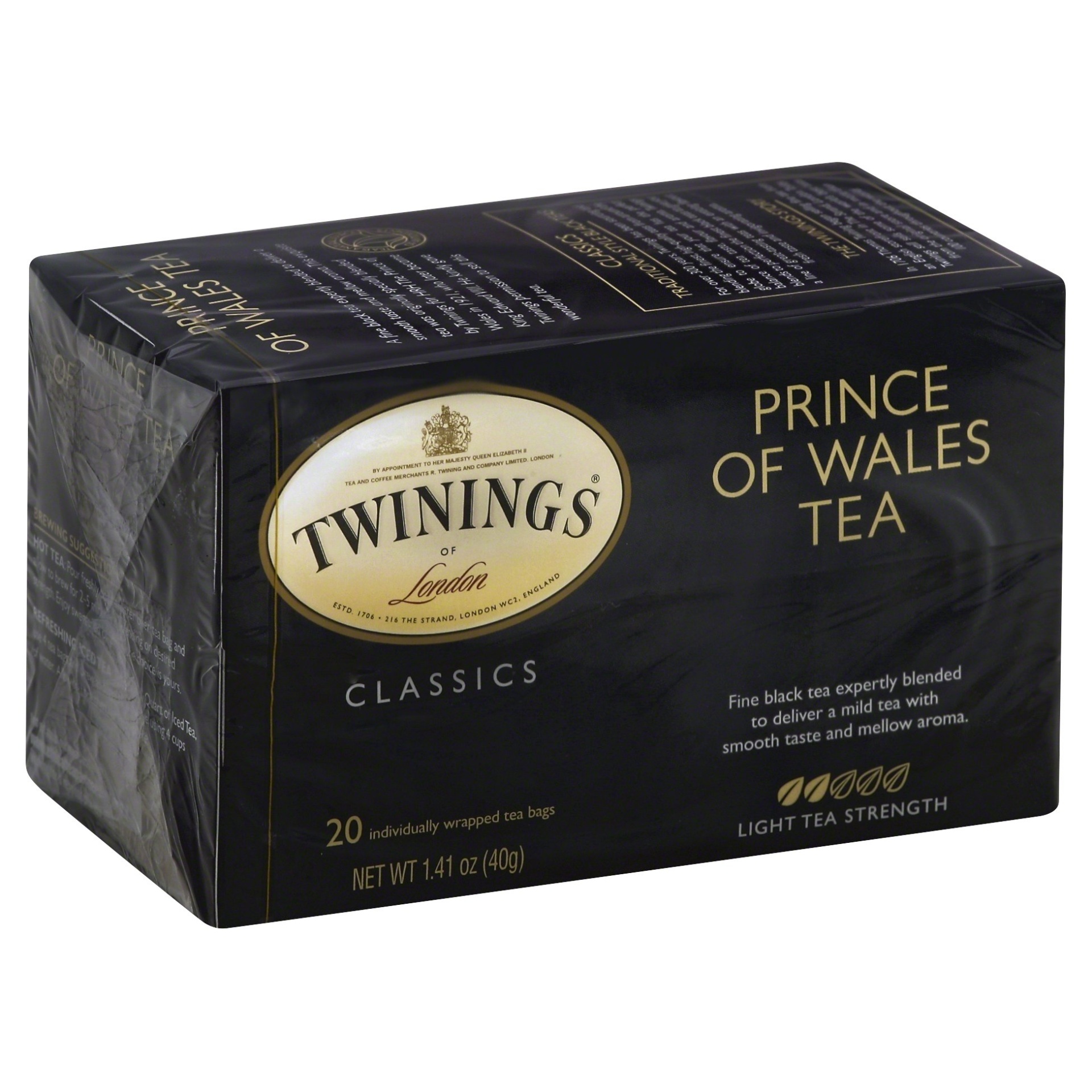 Twinings Prince of Wales Tea 20 ct Shipt
