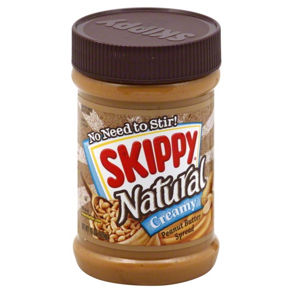 slide 1 of 1, Skippy Natural Peanut Butter, 15 oz