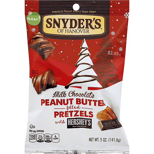 slide 2 of 2, Snyder's of Hanover Milk Chocolate Peanut Butter Filled Pretzels, 5 oz