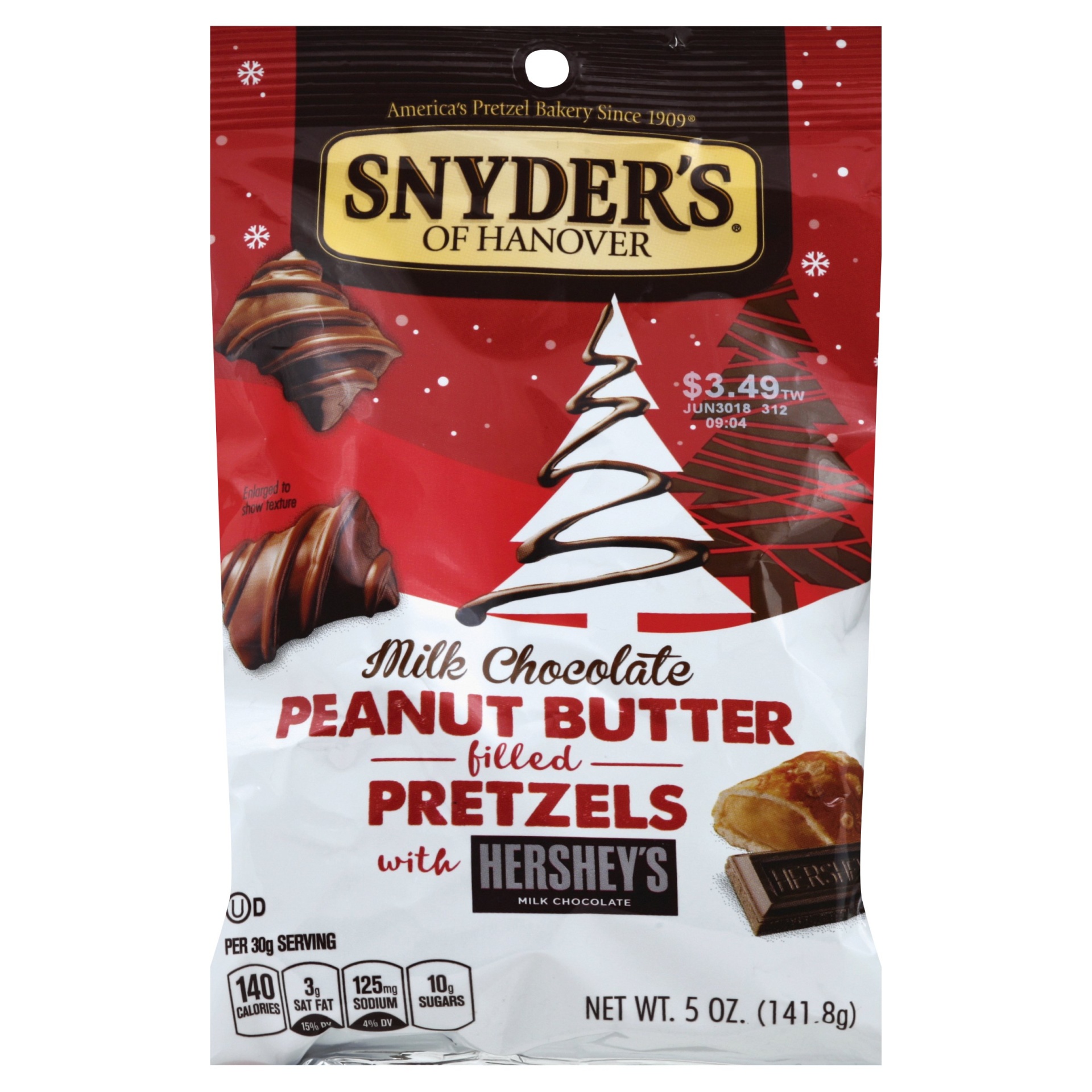 slide 1 of 2, Snyder's of Hanover Milk Chocolate Peanut Butter Filled Pretzels, 5 oz