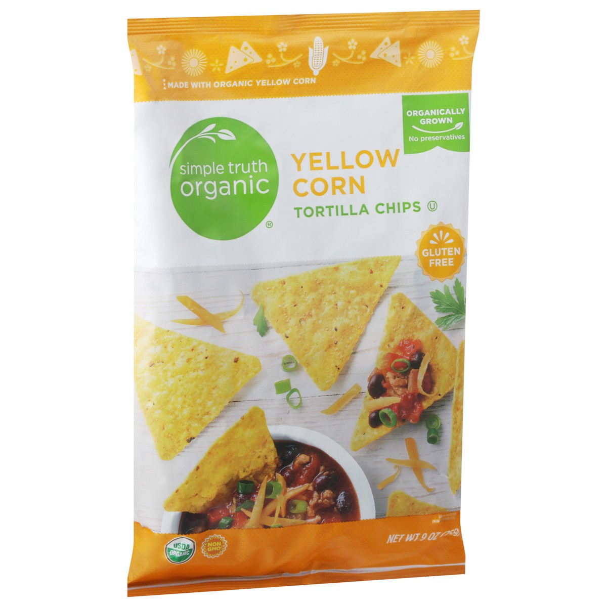 slide 7 of 9, Simple Truth Organic Yellow Corn Tortilla Chips 9 oz, 9 oz